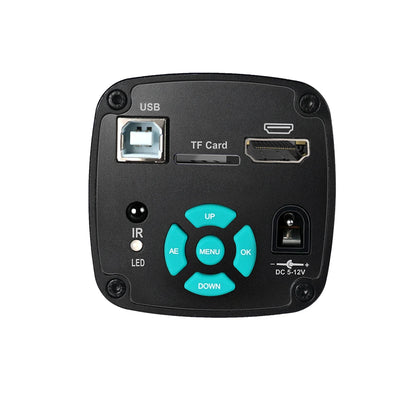 YIZHAN 130X Lens C-mount Digital Microscope for Electronics 4K 1080P HD Industrial Cameras 60MP 48MP HDMI USB VGA Repair Tools