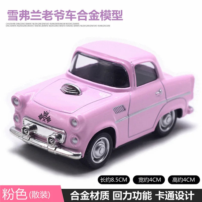 Cute Diecast Alloy Metal Car Bus Motor Tricycle Motorcycle Taxi Model Toy Children Birthday Gift