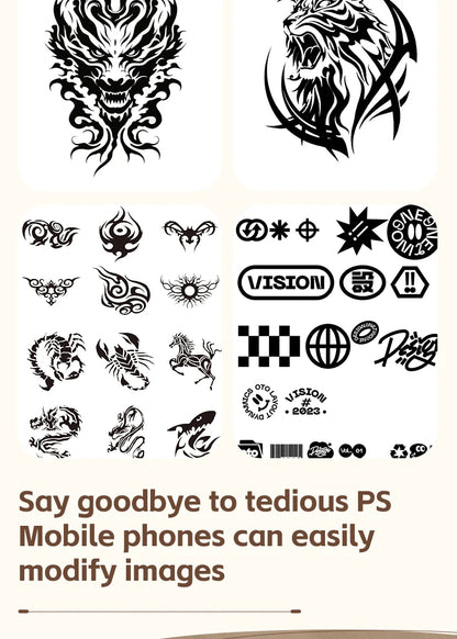 Mini A4 Tattoo Printer Portable Wireless Stencil Printer Tattoo Transfer Thermal Copier Comes