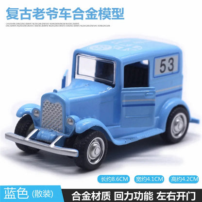 Cute Diecast Alloy Metal Car Bus Motor Tricycle Motorcycle Taxi Model Toy Children Birthday Gift