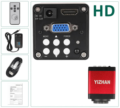IMX415 4K 300x Digital Microscope For Soldering Recording 48MP Industrial Electronics Microscope phone Repair Jewelry Repair