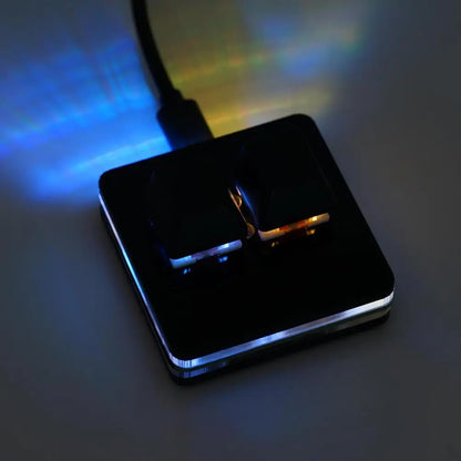 OSU 2 Keys Macro Programming Keyboard RGB Mini Custom Gaming  Keyboard For Linux/ MacOS /Android /Raspberry Pi