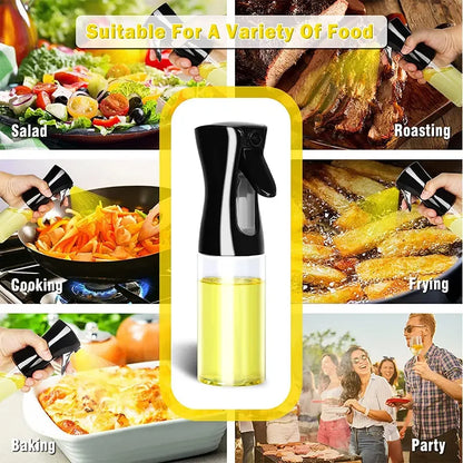 200/300/500ml Oil Spray Bottle BBQ Cooking Olive Oil Sprayer Plastic Baking Oil Spray Empty Bottle Vinegar Bottle Or  Oil brush