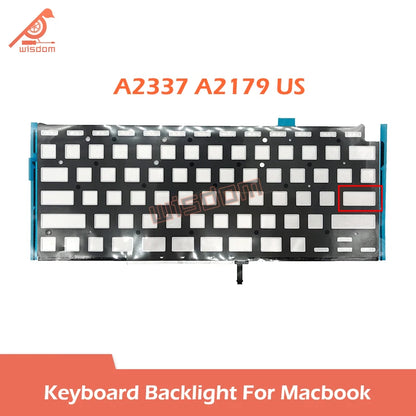 Laptop A2251 A2289 A2337 A2141 A2338 EU UK US English Keyboard Backlight For Macbook Air Pro Retina 13" 16" Backlit Foil Sheet
