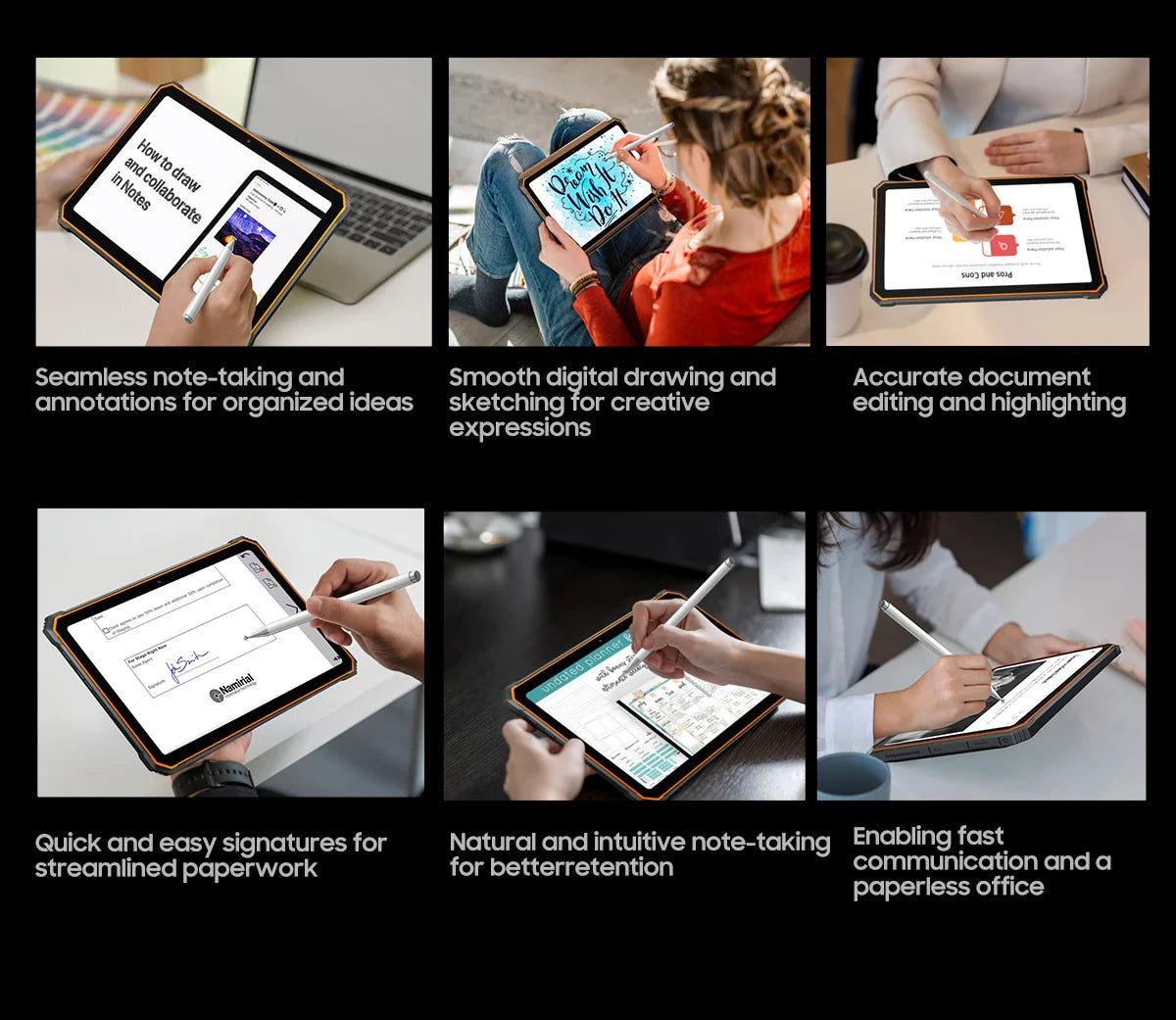 Blackview Active 8 Pro 16GB 256GB Tablet PC 22000mAh Battery Android 14 10.36" inch 2.4K Display 16MP+ 48MP Camera Rugged Tablet