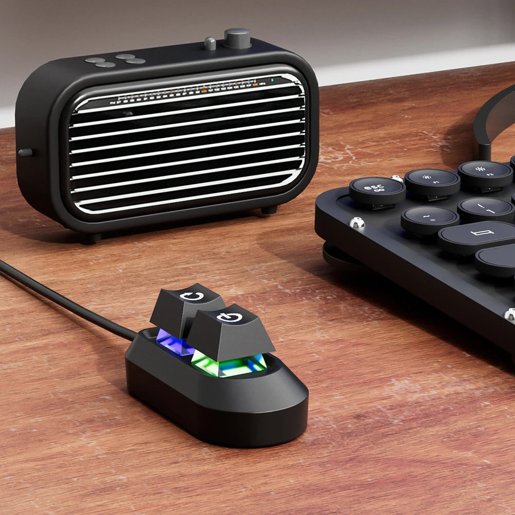 Logo PC Extension Switch 200cm Computer Desktop On/Off Switch Motherboard External Start Extension Cable Key With RGB LED Lights