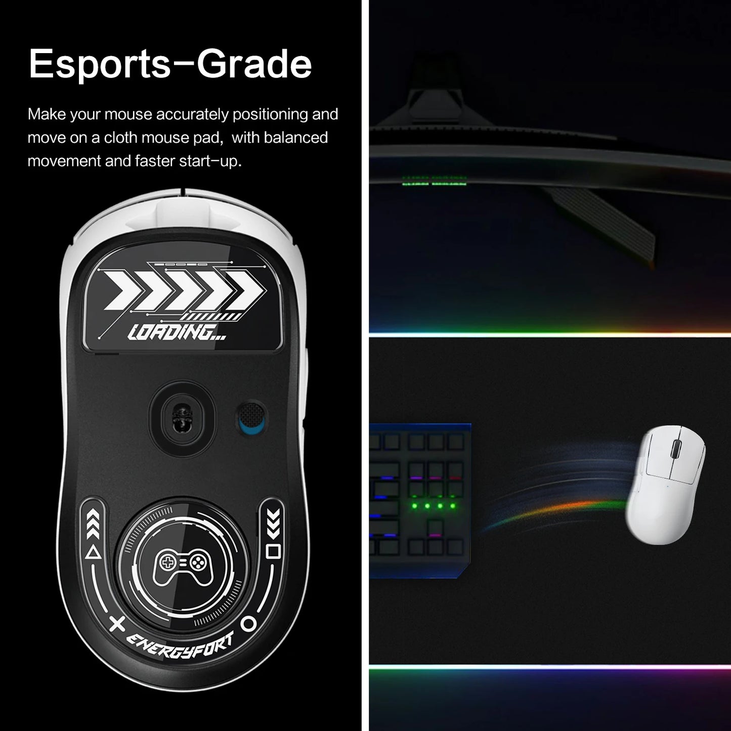 Glass Mouse Feet Skates for Logitech G Pro X Superlight 2 Wireless Gaming Mouse Rounded Curved Edges Mouse feet Replacement