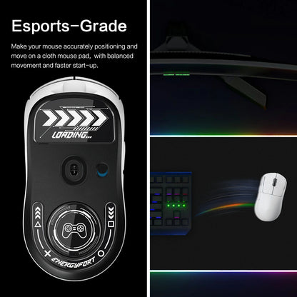 Glass Mouse Feet Skates for Logitech G Pro X Superlight 2 Wireless Gaming Mouse Rounded Curved Edges Mouse feet Replacement
