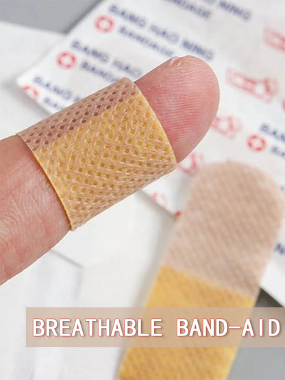 100Pcs Waterproof Breathable Cushion Adhesive Plaster Wound Hemostasis Sticker Band First Aid  Medical Gauze