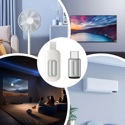 IR Smart Phone Adapter Small Home Appliances IR Remote Control Adapter Plug And Play Electronics Accessory For Classroom