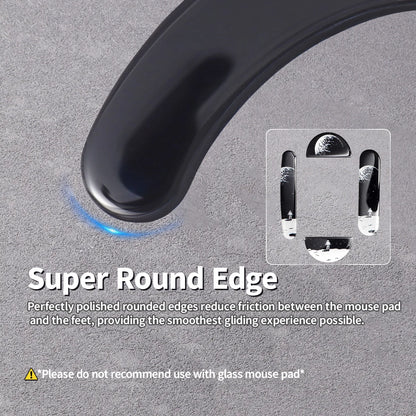 Glass Mouse Skates for Logitech MX Master 3/3s Mouse Feet Pads Smooth Durable Slim 2.5D Curved Edge Mouse Accessories