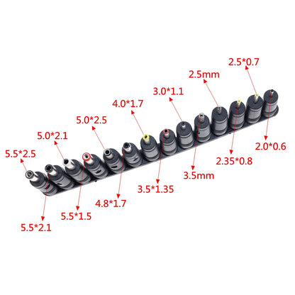 56pcs Universal Laptop AC DC Jack Power Supply Adapter Connector Plug for Lenovo Acer Toshiba HP Dell Notebook Cable Cord