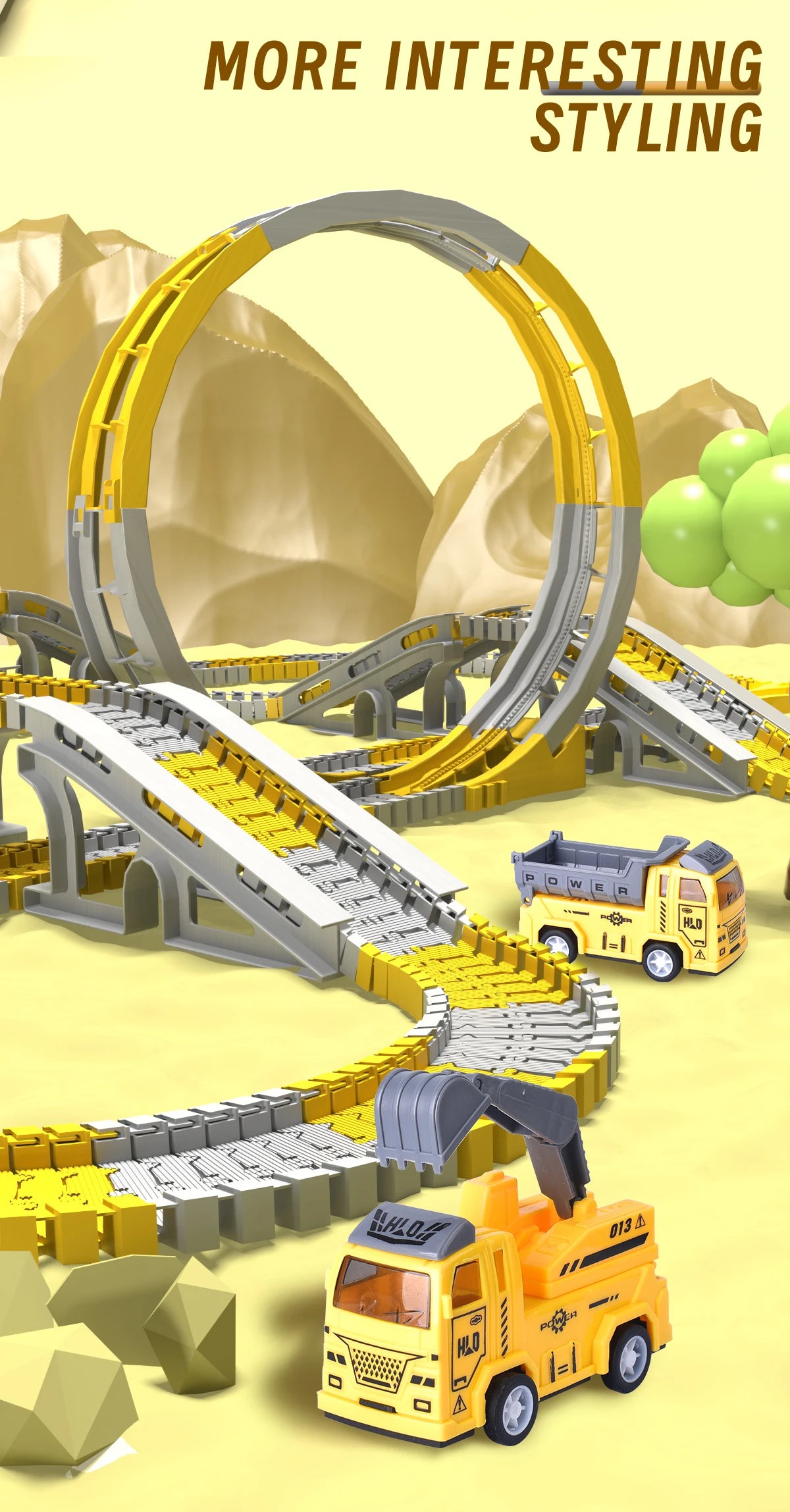 Kids Electric Track Toy Engineering Minin Car Set Puzzle Boy Toys Track Car Train Toys For Children Birthday Christmas Gifts