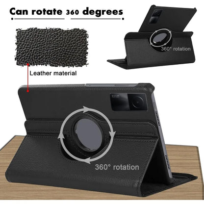360 Degree Rotating Case For Xiaomi Redmi Pad SE Cover 11inch 2023 PU Leather Tablet Cover Redmi Pad SE (11")Stand Holder Hoster