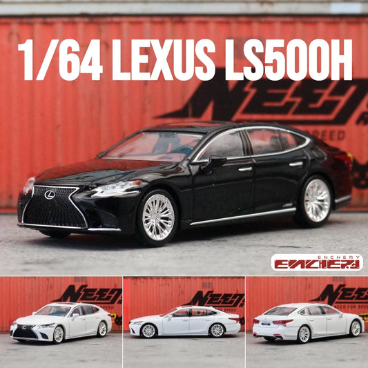 1/64 Lexus LS500h Toy Car Miniature Model 1:64 ENCHERY Diecast Metal Vehicle Display Collection Free Wheels Gift for Kid Boys