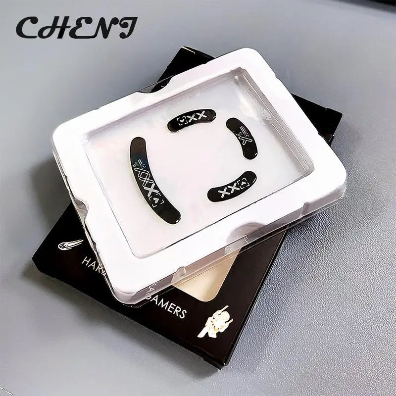 1Pack Glass Mouse Skates Glide Feet Pads Mouse Feet Sticker for G Pro Wireless Rounded Curved Edges