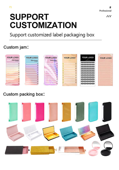 MASSCAKU W Shape 3D 4D 5D Premade Volume Easy Fans Nature Soft Light Individual Lashes Clover Bloom False Eyelashes Extension