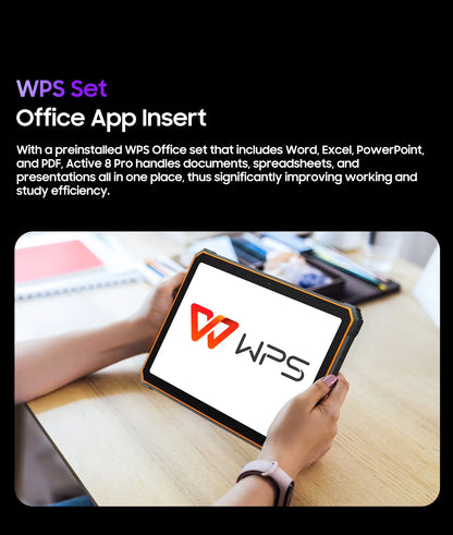Blackview Active 8 Pro 16GB 256GB Tablet PC 22000mAh Battery Android 14 10.36" inch 2.4K Display 16MP+ 48MP Camera Rugged Tablet
