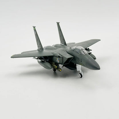 1/100 Scale Model Toy F-15E F15E F15 F-15 Strike Eagle Fighter USAF Diecast Metal Plane Model Toy For Collection-Gulf Version