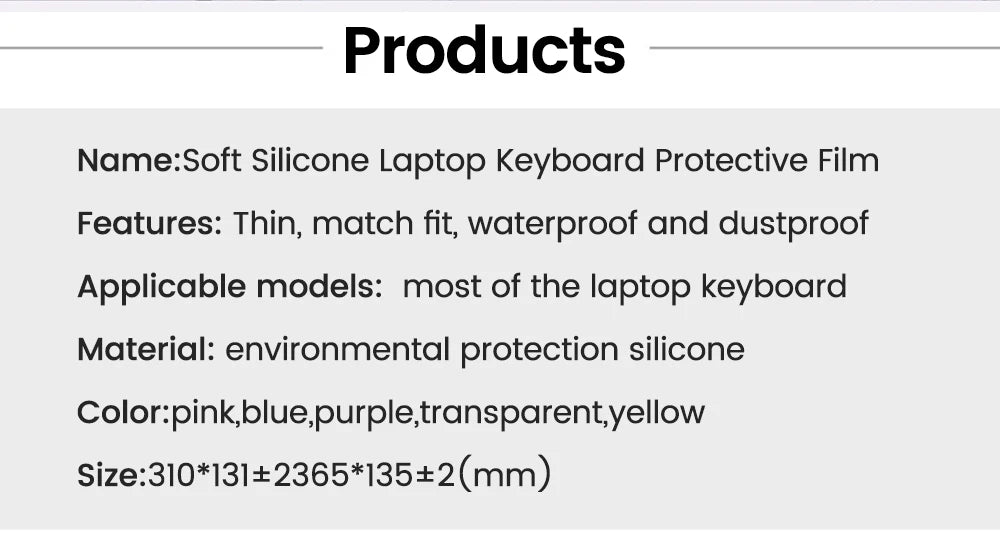 Olaf Universal Laptop Keyboard Cover Protector 12-14 Inch/15-17 Inch Silicone Waterproof Dustproof Keyboard Protector Skim