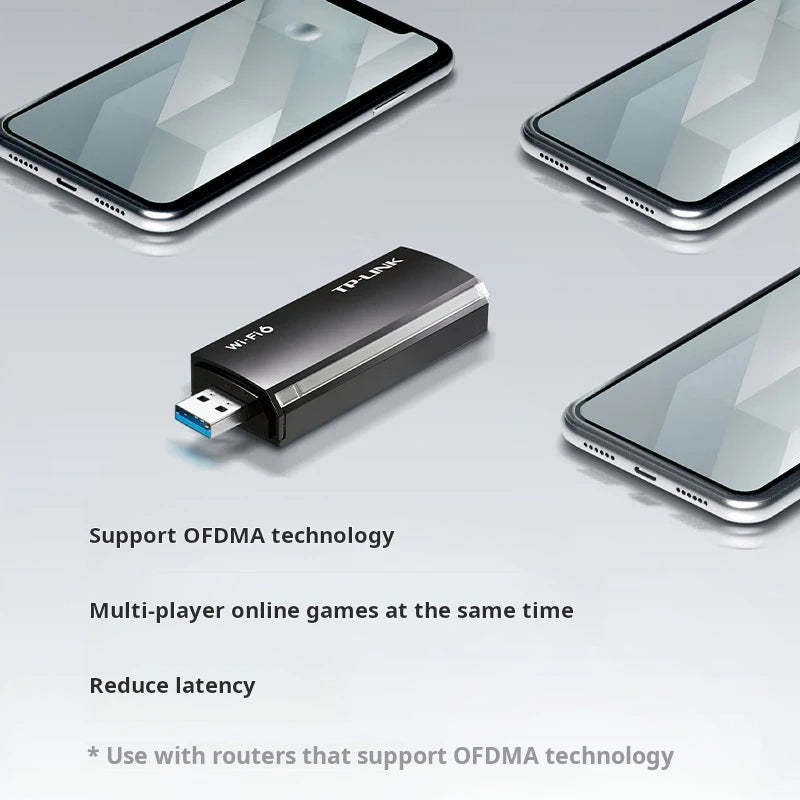 TP-LINK WiFi 6 AX3000 Dual-Band Wireless USB Network Card, Compatible with Windows 11/10, TL-XDN9000