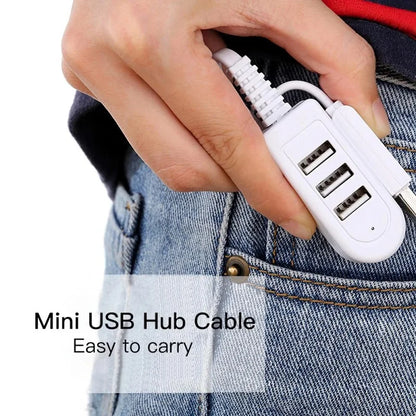 3 Port USB Hub USB 2.0 Splitter For Data Charging USB Charger Hub Laptop PC Computer Accessories USB Cable Extend Adapter
