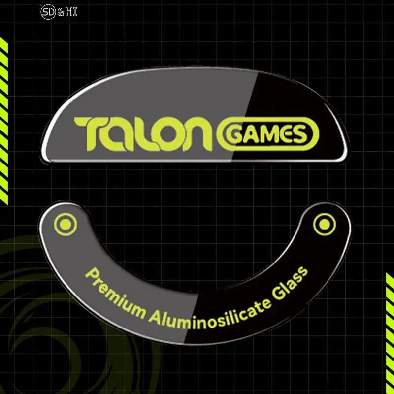 1Pack TALONGAMES Glass Mouse Skates Glide Feet Pads Mouse Feet Sticker for G502 G502X Pulsar X2/X2mini Rounded Curved Edges