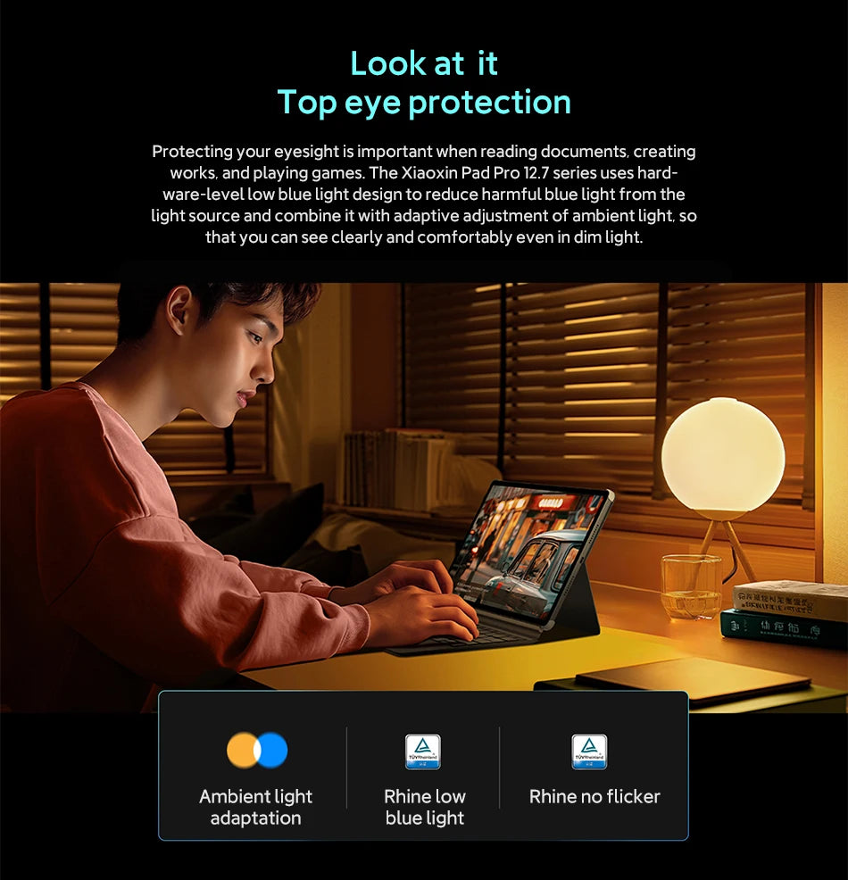 Original Lenovo Xiaoxin Pad Pro 2025 12.7'' 128GB 256GB MediaTek Dimensity 8300 144Hz 2.9K Screen 10200mAh Android 14 Tablet PC
