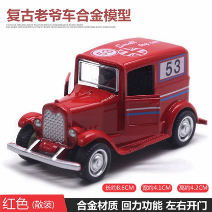 Cute Diecast Alloy Metal Car Bus Motor Tricycle Motorcycle Taxi Model Toy Children Birthday Gift