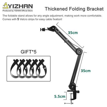 YIZHAN 48MP 4K Electronics Soldering Microscope FULL HD 1080P HDMI Camera USB Software 1-150x Lens Stand Shipping From Europe