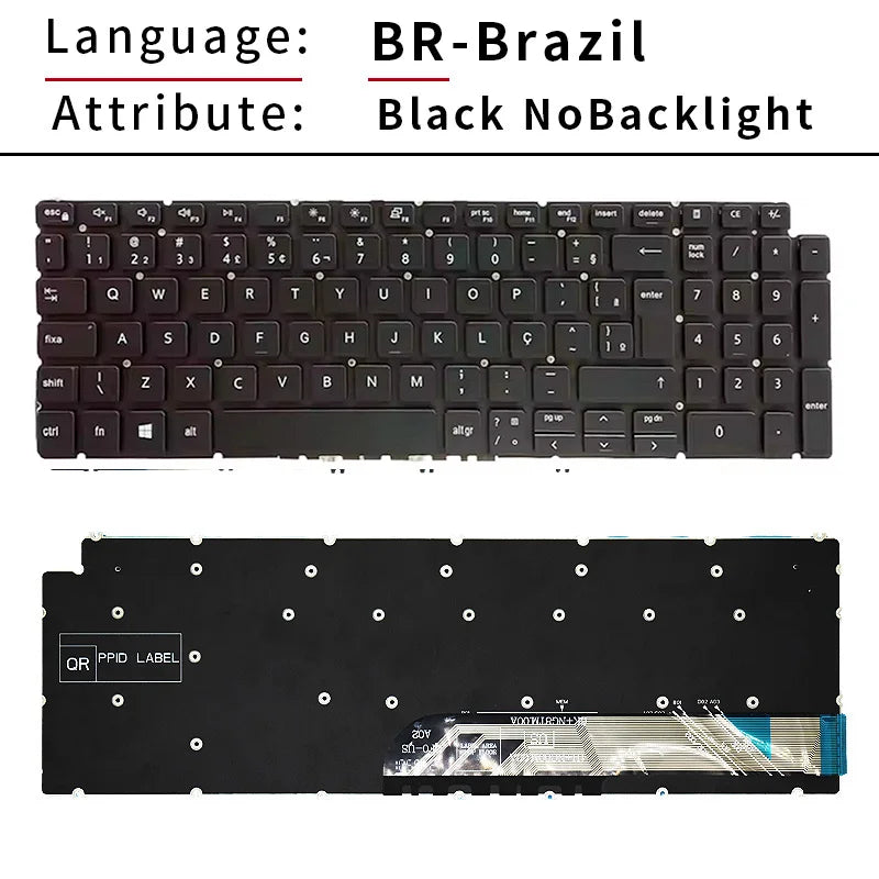 SP Spanish US Russian Backlit For Dell Inspiron 3500 3501 7591 5590 5591 5598 7590 5593 5584 7790 7500 7501 5501 5502 Keyboard