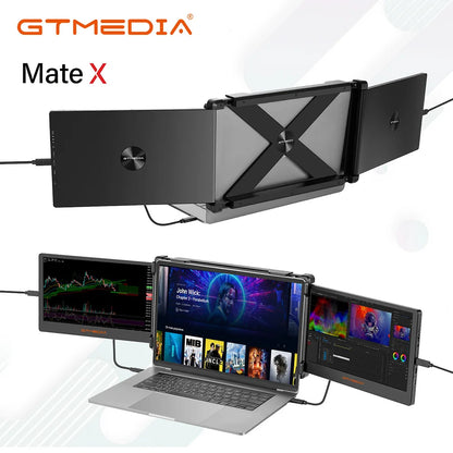 GTMEDIA MATE X Portable Dual Screen Monitor Laptop Screen Extender for 13-17.3" Laptop, 60Hz Refresh Rate, 178° Viewing Angle