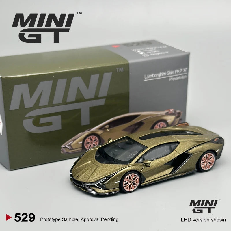 MINIGT 1:64 Lamborghini Sián FKP 37 Presentation Alloy Car Model 529