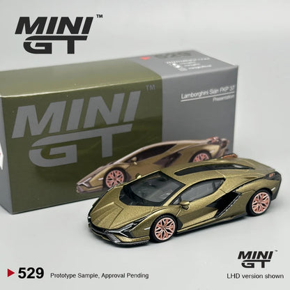 MINIGT 1:64 Lamborghini Sián FKP 37 Presentation Alloy Car Model 529