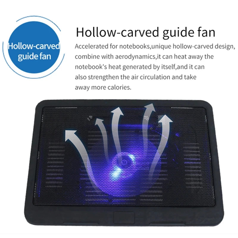 Universal Laptop Cooler Cooling Radiator Fan Cooler Stand Notebook Support Usb Port Air Extracting Cooling Holder Accessories