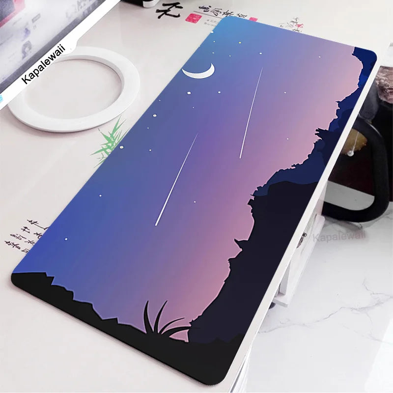Gmk Starry Sky Mouse Pad XXL Company Mouse Mat Gamer Mechanical Keyboard Desk Mat Large Deskpad 900x400 Personalized Mousepad