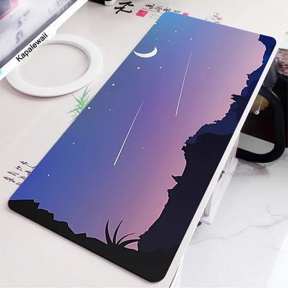 Gmk Starry Sky Mouse Pad XXL Company Mouse Mat Gamer Mechanical Keyboard Desk Mat Large Deskpad 900x400 Personalized Mousepad