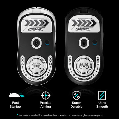 Glass Mouse Feet Skates for Logitech G Pro X Superlight 2 Wireless Gaming Mouse Rounded Curved Edges Mouse feet Replacement