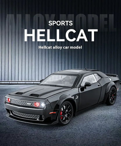 1:24 Dodge Challenger SRT Hellcat Redeye Super Muscle Car Alloy Metal Diecast Car Model Collecting Hobby Decorative Gift Friend