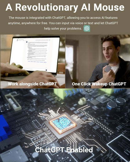 Cheerdots 2 Detachable Air Mouse Bluetooth Wireless Touchpad Laser AI Recording ChatGPT Mobile Presenter Remote Control Custom