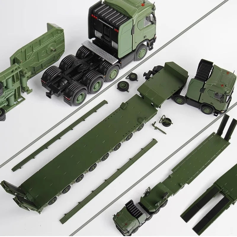 New In Stock Mesdi 1:64 Scania R650 Civilian Trailer Transport Vehicle Alloy Small Model Miniature Diecast Scania Custom Toy Gif