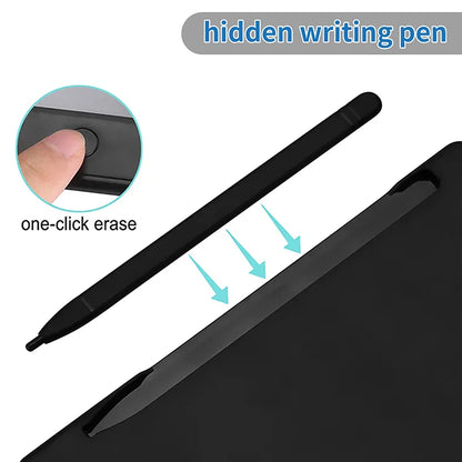 Solar Powered Scientific Calculator & 6 Inch Writing Tablet Foldable 10 Digit LCD Display For Office Student Teachers Accountant