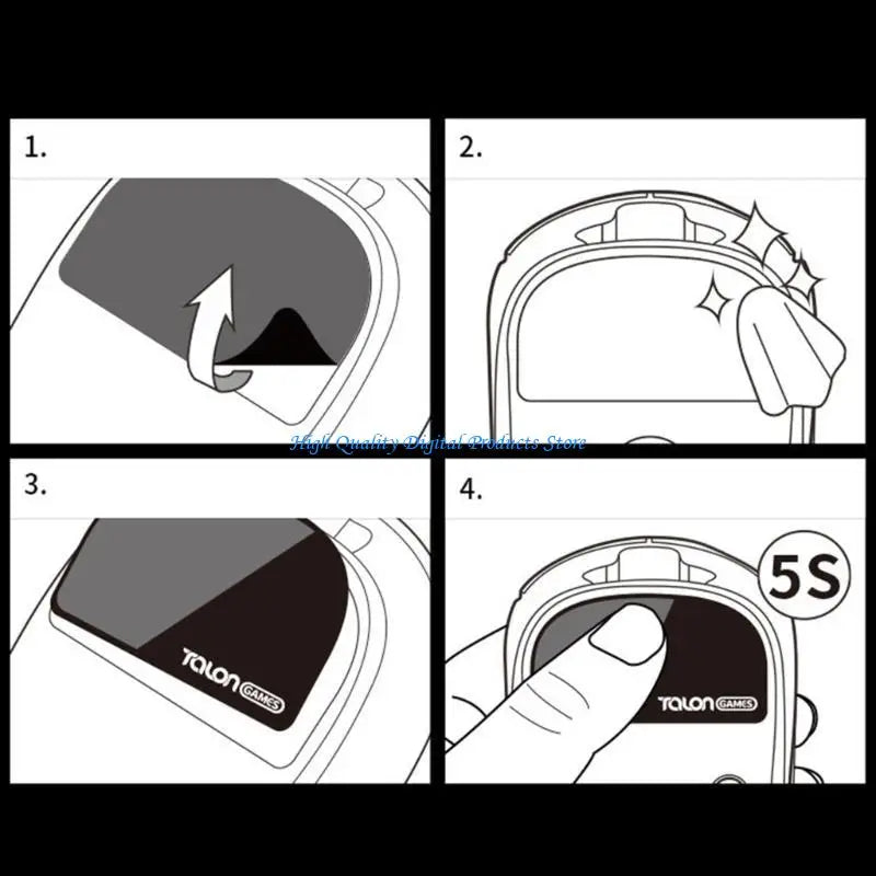 U2JE TALONGAMES Glass Mouse Feet Mouse Skates Anti-Slip Pad for GPRO Wireless Mouse
