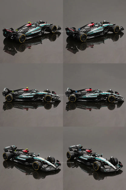 Bburago 1:43 Mercedes-AMG Petronas F1 Team W15 2024 #44 Hamilton #63 George Russell Alloy Car Die Cast Model Toy Collectible