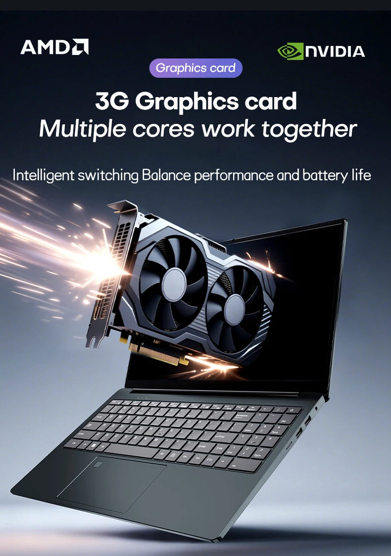 Xiaman 15.6" Gaming Laptop Computer AMD A4-7210 MX350 Discrete Graphics Notebook PC Gamer Windows 11 Fingerprint Unlock Laptops