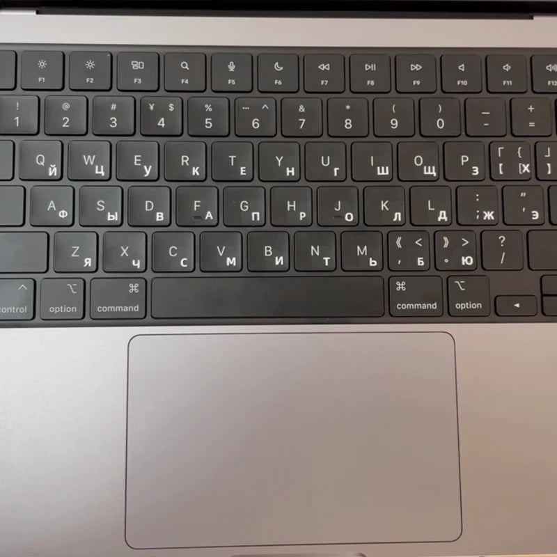 【Russian】Tear-Off Film Keyboard Stickers for Desktop and Laptop Keys, Single Letter Stickers, Transparent Side-Engraved Stickers