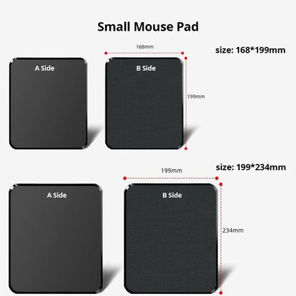 Hard Mouse Pad Small Mouse Pad for Travel Business Black Mousepad for Office Home Bed Sofa