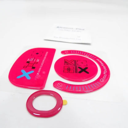 1 Set Tempered Glass Esports Mouse Skates For Logitech G Pro Wireless GPW Gpro X Superlight 2 Mice Glides Feet Red Purple 0.8mm