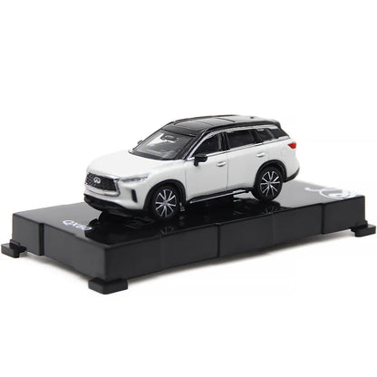 1:64 Scale Infiniti QX60 2022 Car Model for Men 1/64 Diecast Miniature Metal Static Simulation Vehicles Model Toys Birthday Gift