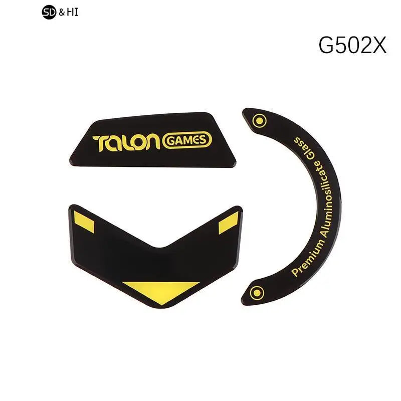 1Pack TALONGAMES Glass Mouse Skates Glide Feet Pads Mouse Feet Sticker for G502 G502X Pulsar X2/X2mini Rounded Curved Edges